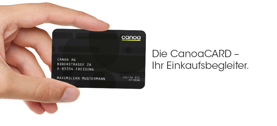 Die CanoaCARD – Ihr Einkaufsbegleiter